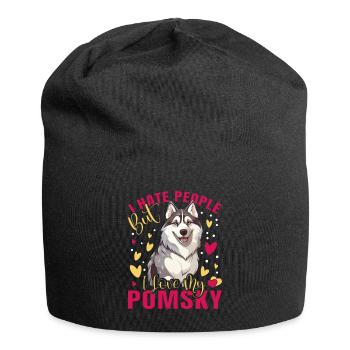 Dog saying dog dog - Jersey Beanie - black - Front