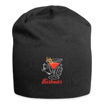 Funny Bartender Saying Bartender Gift - Jersey Beanie - black - Front