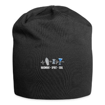 Barman drôle disant cadeau de barman - Bonnet en jersey - noir - Devant