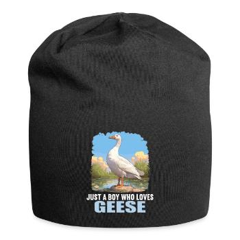 geese goose - Jersey Beanie - black - Front