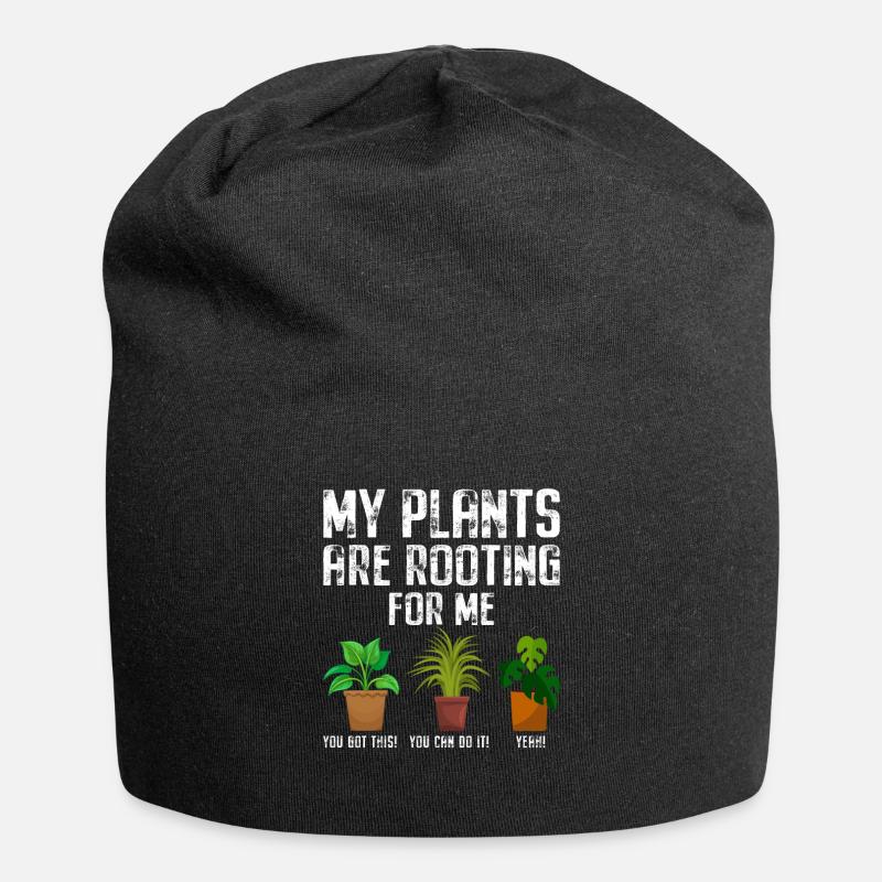 Garten Botanik Hobby Gärtner - Jersey-Beanie - Schwarz
