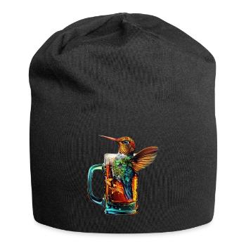 Kolibri Bier - Jersey-Beanie - Schwarz - Vorne