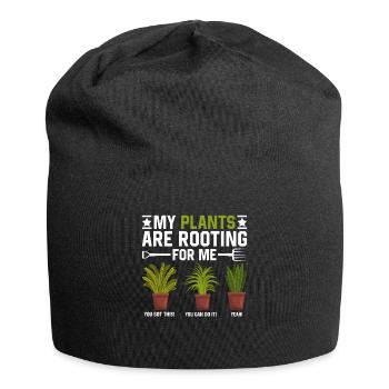 Jardinier jardinier amateur - Bonnet en jersey - noir - Devant