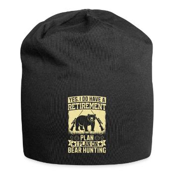 Retirement plan equals wild hunting - Jersey Beanie - black - Front