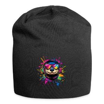Otter Sea Otter Otter Marten Love Cute Otter - Jersey Beanie - black - Front