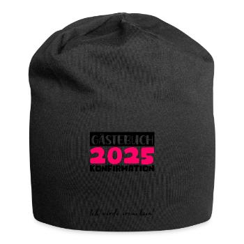 Confirmation 2025 Guestbook Decoration Girls Boys - Jersey Beanie - black - Front