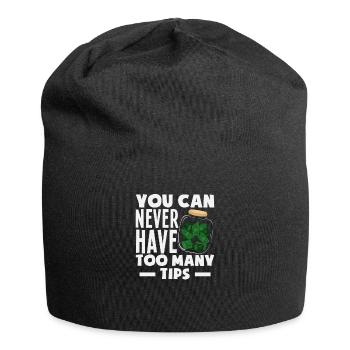 Lustiger Barkeeper Spruch Barkeeper Geschenk - Jersey-Beanie - Schwarz - Vorne