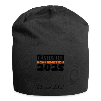Confirmation 2025 Guest Book Decoration Girls Boys - Jersey Beanie - black - Front