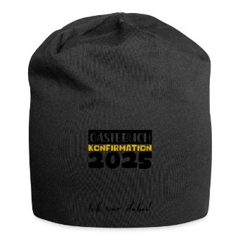 Confirmation 2025 Guest Book Decoration Girls Boys - Jersey Beanie - black - Front