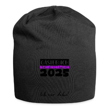 Confirmation 2025 Guest Book Decoration Girls Boys - Jersey Beanie - black - Front