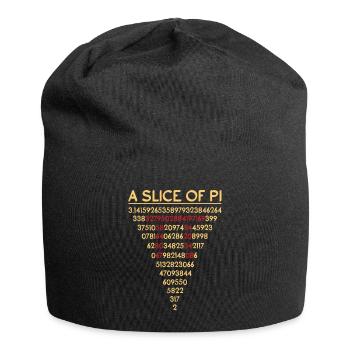 Un morceau de graphique de nombres mathématiques de balise pi - Bonnet en jersey - noir - Devant