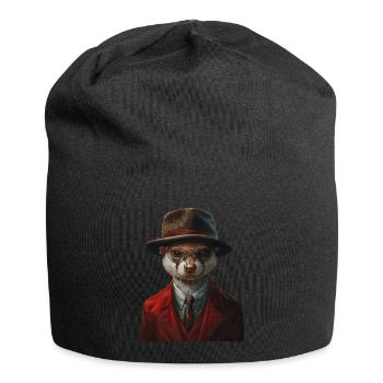 Wiesel - Jersey-Beanie - Schwarz - Vorne