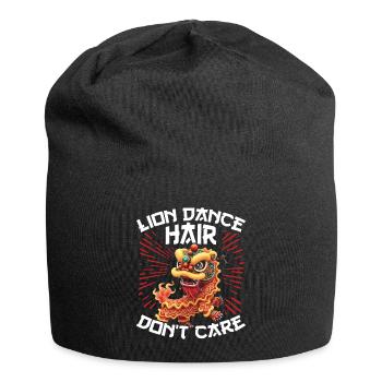 Lion Dance Chinesisches Neujahr Löwentanz - Jersey-Beanie - Schwarz - Vorne