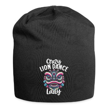 Lion Dance Chinesisches Neujahr Löwentanz - Jersey-Beanie - Schwarz - Vorne