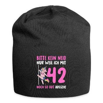 Please No Envy 42 Birthday - Jersey Beanie - black - Front