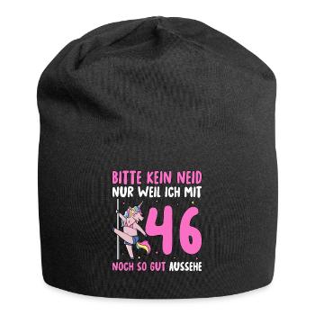 Please No Envy 46 Birthday - Jersey Beanie - black - Front