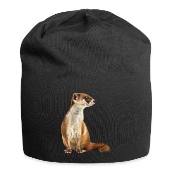 Wiesel - Jersey-Beanie - Schwarz - Vorne