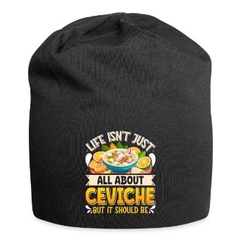 Seafood Peruvian Ceviche - Jersey-Beanie - Schwarz - Vorne
