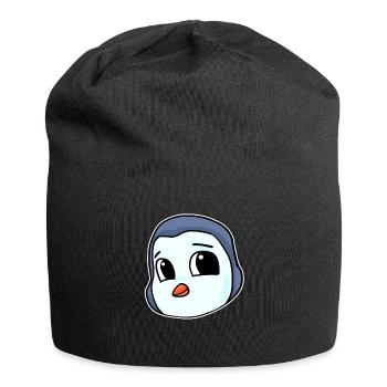 Pinguin Kopf Vogel Seevogel - Jersey-Beanie - Schwarz - Vorne
