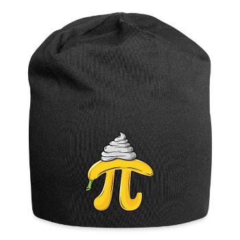 Drôle de Banana Pi Tag Design avec de la crème - Bonnet en jersey - noir - Devant