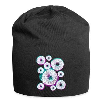 Pilzvielfalt Pilze Pilzsporen - Jersey-Beanie - Schwarz - Vorne