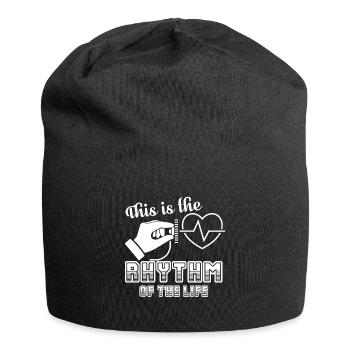 Cardiologist Rhythm Of The Life - Jersey Beanie - black - Front