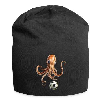 Tintenfisch - Jersey-Beanie - Schwarz - Vorne