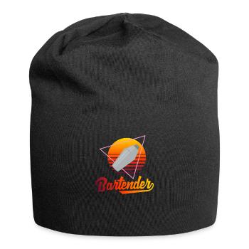 Funny Bartender Saying Bartender Gift - Jersey Beanie - black - Front