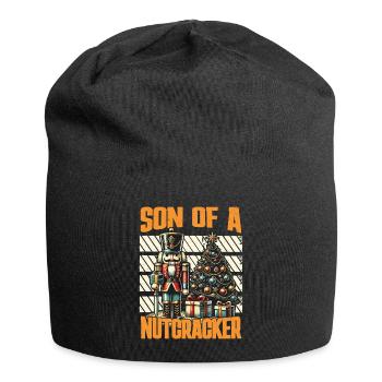 Sohn Eines Nussknackers Weihnachten Humor - Jersey-Beanie - Schwarz - Vorne