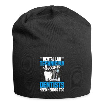 Chemise de technicien dentaire amusante – Heroes of the Dentist - Bonnet en jersey - noir - Devant