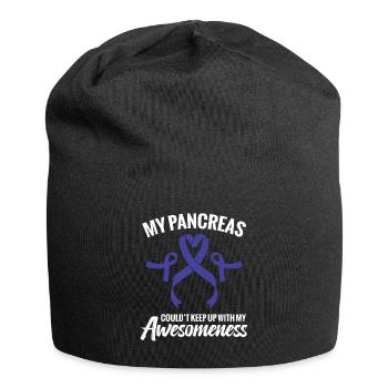 Mon pancréas a pu travailler avec mon - Bonnet en jersey - noir - Devant