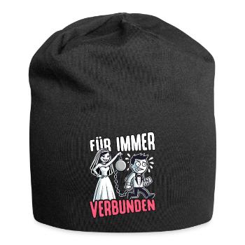 JGA T-Shirt Männer Junggesellenabschied Bräutigam - Jersey-Beanie - Schwarz - Vorne