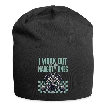 Krampus Workout For Bad Boys Christmas - Jersey Beanie - black - Front