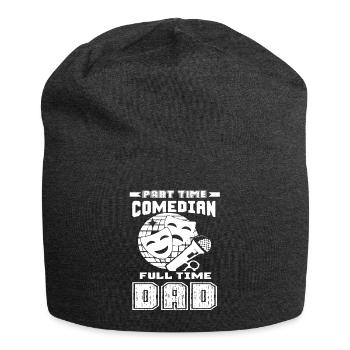 Part Time Comedian Full Time Dad - Jersey Beanie - charcoal grey - Front