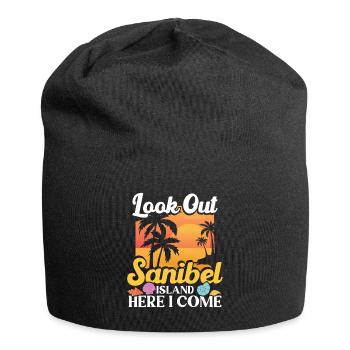 Gardez un œil sur l’île de Sanibel, vous voilà - Bonnet en jersey - noir - Devant