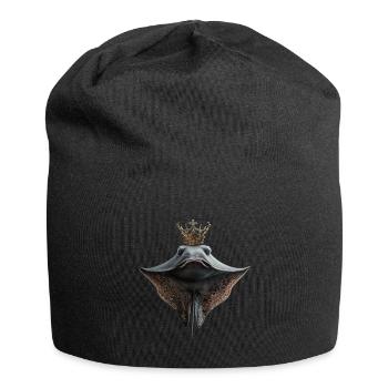 Stachelrochen - Jersey-Beanie - Schwarz - Vorne