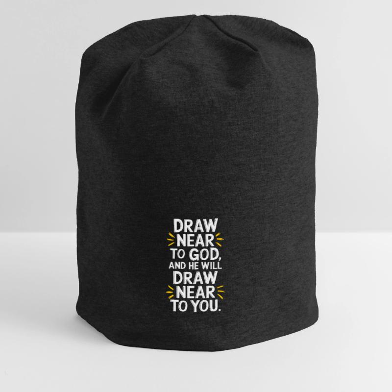 Nähere dich Gott, und er wird sich dir nähern Jersey-Beanie
