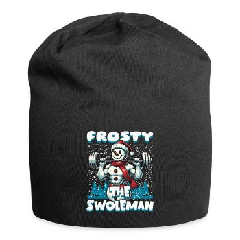 Frosty The Muscle Man Christmas Fitness - Jersey Beanie - black - Front