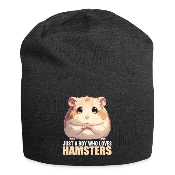 Hamster - Jersey-Beanie - Anthrazit - Vorne