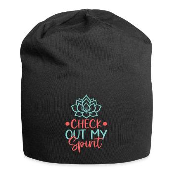 Yoga Découvrez My Spirit Funny Yoga - Bonnet en jersey - noir - Devant