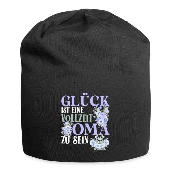 Omi GLÜCK IST EINE VOLLZEIT OMA ZU SEIN Geburtstag - Jersey-Beanie - Schwarz - Vorne