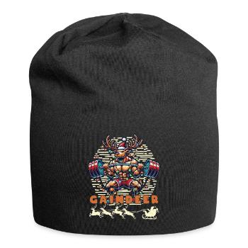 Gaindeer Funny Christmas Fitness Reindeer - Jersey Beanie - black - Front