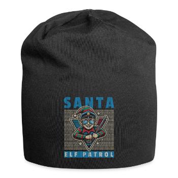 Patrouille du Père Noël Joyeux Noël - Bonnet en jersey - noir - Devant