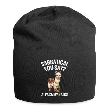 Sabbatique vous dites alpaga mes sacs ! - Bonnet en jersey - noir - Devant