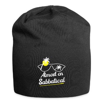Presque en congé sabbatique - Bonnet en jersey - noir - Devant