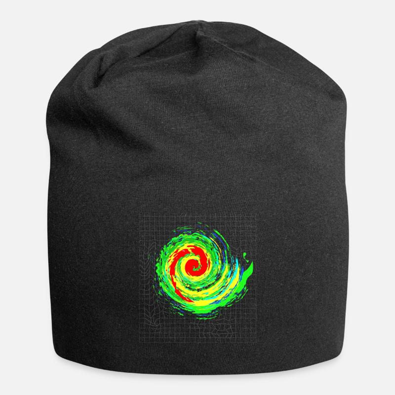 Faszinierender Sturm Tornado Wirbel - Jersey-Beanie - Schwarz