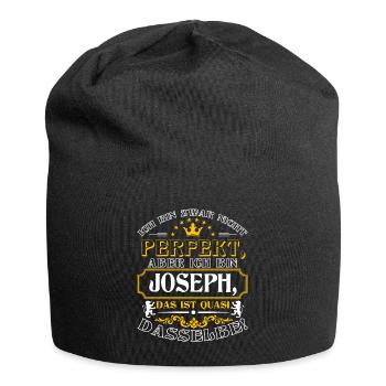 JOSEPH drôle pour la journée du nom avec le nom - Bonnet en jersey - noir - Devant