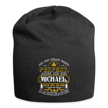 Funny MICHAEL for Name Day with Name Name - Jersey Beanie - black - Front