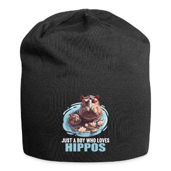 Hippopotamus Hippopotamus - Jersey Beanie - black - Front