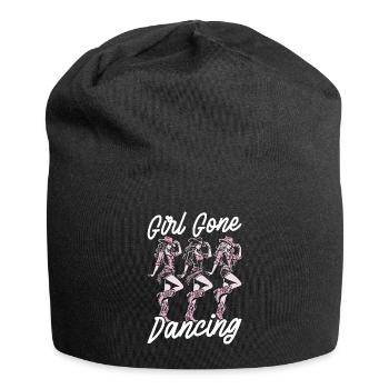 Line Dance, Country Music, Cowboy, Line Dance - Jersey Beanie - black - Front